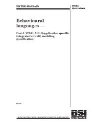 BS IEC 61691-5:2004 (COVERS)