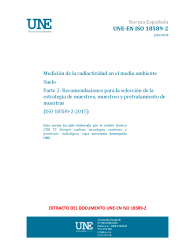 UNE-EN ISO 18589-2:2018