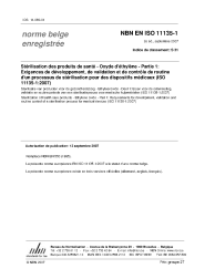 NBN EN ISO 11135-1:2007