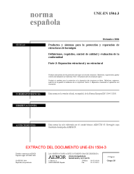 UNE-EN 1504-3:2006 (R2010)