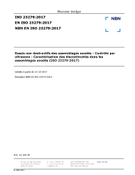 NBN EN ISO 23279:2017