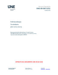 UNE-EN ISO 3252:2023