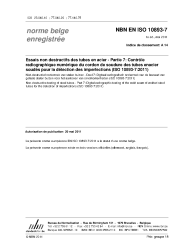 NBN EN ISO 10893-7:2011