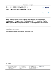 NBN EN 4165-002:2015/AC:2016