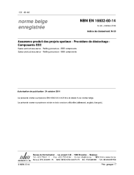 NBN EN 16602-60-14:2014
