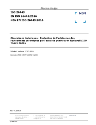 NBN EN ISO 26443:2016