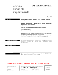 UNE-CEN ISO/TS 20836:2007 EX (R2009)