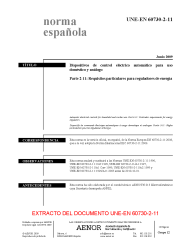 UNE-EN 60730-2-11:2009