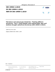 NBN EN ISO 19904-1:2019