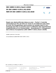 NBN EN ISO 10893-3:2011/A2:2020
