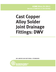 ASME B16.23-2011