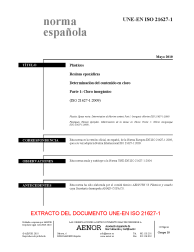 UNE-EN ISO 21627-1:2010