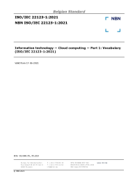 NBN ISO/IEC 22123-1:2021