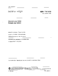 NBN T 61-013:1989