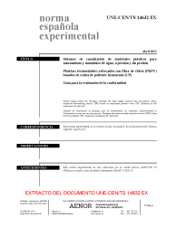 UNE-CEN/TS 14632:2013 EX