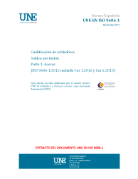 UNE-EN ISO 9606-1:2017