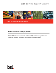 BS EN IEC 60601-2-22:2020+A11:2026