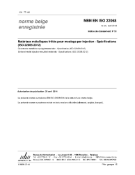 NBN EN ISO 22068:2014