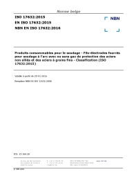 NBN EN ISO 17632:2016