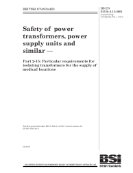 BS EN 61558-2-15:2001