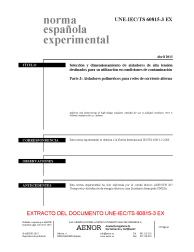 UNE-IEC/TS 60815-3:2013 EX