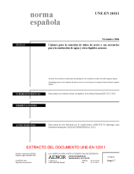 UNE-EN 10311:2006 (R2014)