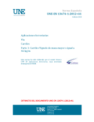 UNE-EN 13674-1:2012+A1:2018