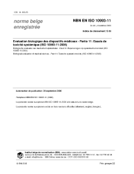 NBN EN ISO 10993-11:2006