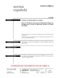 UNE-EN 13880-12:2004 (R2015)
