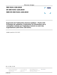 NBN EN ISO 9241-220:2019