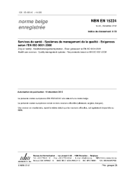 NBN EN 15224:2012