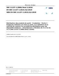NBN EN ISO 11137-1:2015/A2:2019