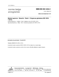 NBN EN ISO 4254-1:2013