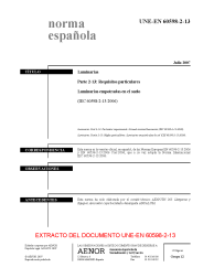 UNE-EN 60598-2-13:2007