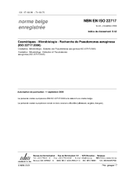 NBN EN ISO 22717:2009