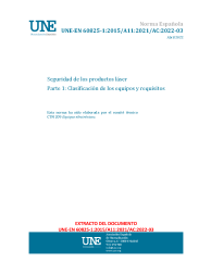 UNE-EN 60825-1:2015/A11:2021/AC:2022-03