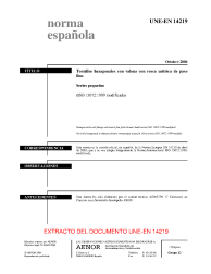 UNE-EN 14219:2004 (R2013)