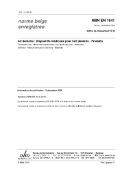NBN EN 1641:2009