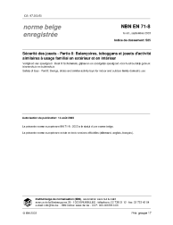 NBN EN 71-8:2003