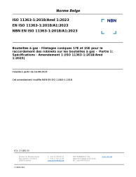 NBN EN ISO 11363-1:2018/A1:2023