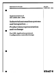 BS ISO 10303-203:1994