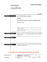 UNE-EN ISO 3098-4:2001