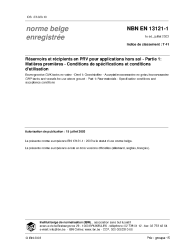 NBN EN 13121-1:2003