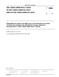 NBN EN ISO 15002:2008/A1:2019