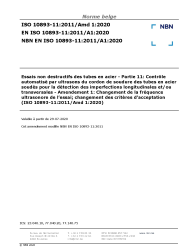NBN EN ISO 10893-11:2011/A1:2020