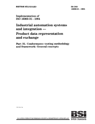BS ISO 10303-31:1994