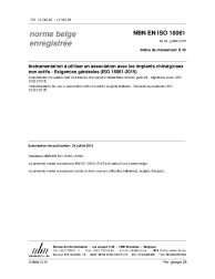NBN EN ISO 16061:2015