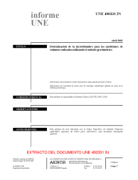UNE 400331:2003 IN (R2012)