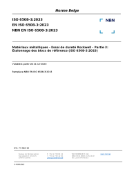 NBN EN ISO 6508-3:2023