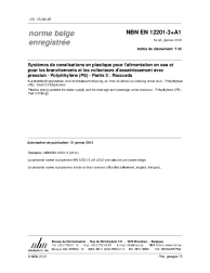 NBN EN 12201-3+A1:2013